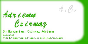 adrienn csirmaz business card